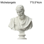 Mini Plaster Statue Greek Mythology Celebrities Famous Sculpture Figurine Drawing Practice Gypsum Bust Portraits Lootquake LLC