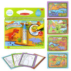 Reusable Magic Water Drawing Book With Pen Coloring Painting Book Drawing Board Juguetes Education Learning Toys for Children - SJB-DIAMOND ELITES