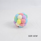 Fashion New Plush Pet Toy Cat and Dog Self-Hey Funny Cat Bite-Resistant Toy Ball Cute Funny Interactive Toy Balls For Cats Multicolor Toy Balls For Cat Stevvex