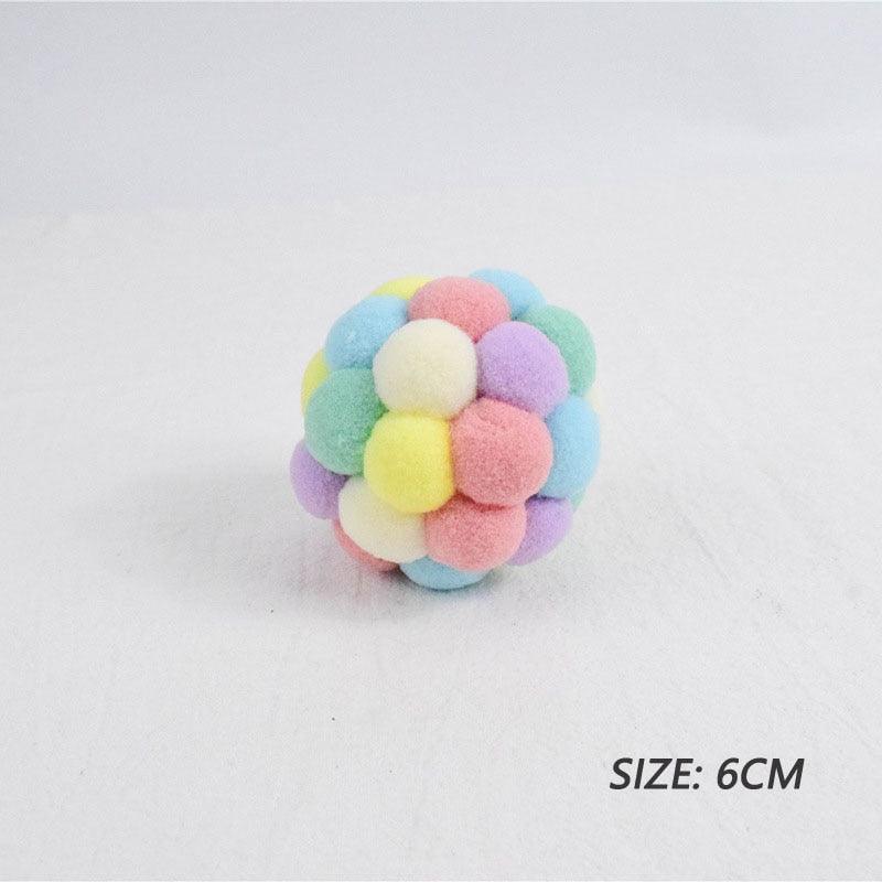 Fashion New Plush Pet Toy Cat and Dog Self-Hey Funny Cat Bite-Resistant Toy Ball Cute Funny Interactive Toy Balls For Cats Multicolor Toy Balls For Cat Stevvex