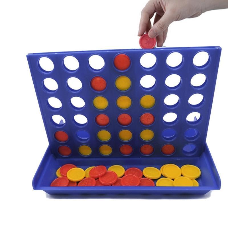 1 Set Connect 4 In A Line Board Game Foldable Children's Educational Toys for Kid Sports Entertainment Gifts For Kids Birthday - SJB-DIAMOND ELITES