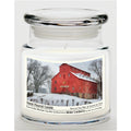 TD Courtside Market Snow Scented Candle Glass Jar with Glass Lid for Farm Decor Lootquake LLC