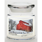 TD Courtside Market Snow Scented Candle Glass Jar with Glass Lid for Farm Decor Lootquake LLC