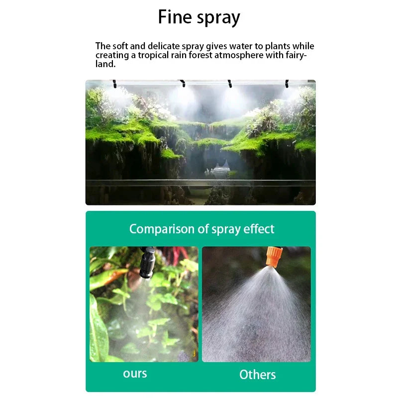 Reptile Intelligent Spray System Fogger Terrarium Humidifier Electronic Timer Automatic Mist Rain Forest Kit Control Sprinkler Lootquake LLC