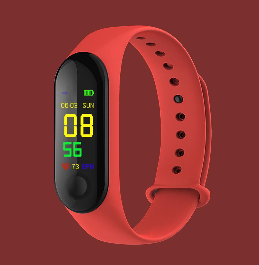 Proffesional Smart Sport Watch With  Band Blood Pressure Monitor and Bracelet M3Plus Wristband for Men and Women In Modern Design - SJB-DIAMOND ELITES