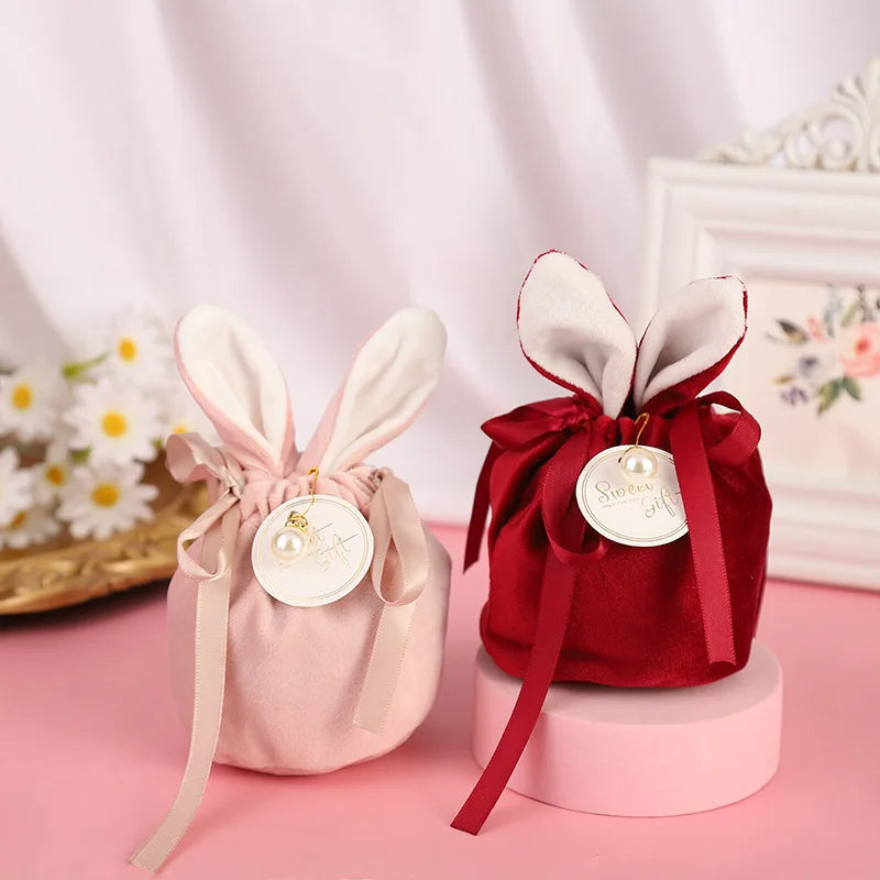 Cloth Easter Bags Cute Bunny Gift Packing Bags Wholesale Rabbit Chocolate Candy Bags Wedding Birthday Party Decoration 2025 New Lootquake LLC