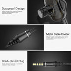 STEVVEX Wired Earphone Headphones with Microphone Dual Driver Phone Earphones Type C Ear phones - SJB-DIAMOND ELITES