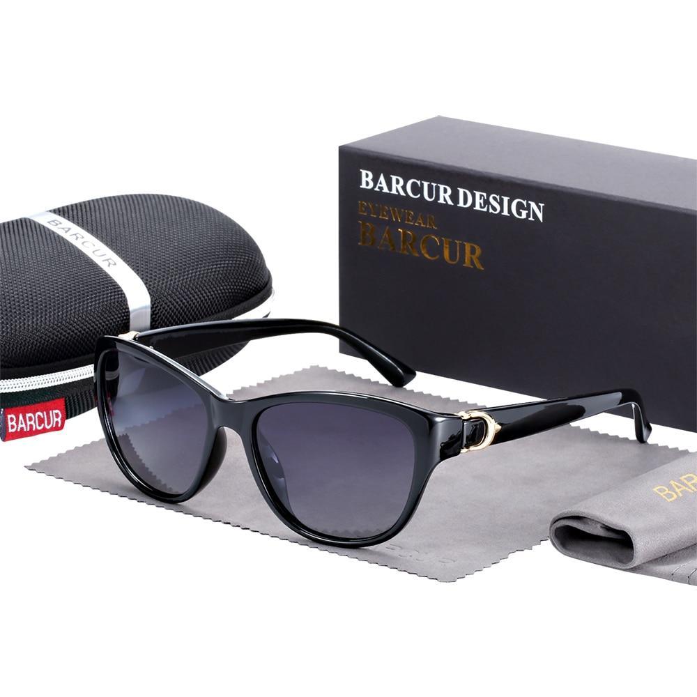 NEW TR90 Ladies and Woman  Gradient Cat Eye Sunglasses Polarized Glasses In Modern Luxury Style and With UV Protection - SJB-DIAMOND ELITES