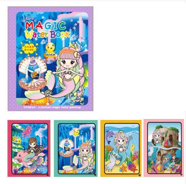 1pcs Magical Book Water Drawing Coloring Cartoons Books Doodle Pen Painting Drawing Board For Kids Toys Birthday Gift - SJB-DIAMOND ELITES