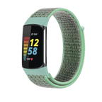Fitbit Charge 5 6 Nylon Velcro Band - Durable Comfortable Strap - SJB-DIAMOND ELITES