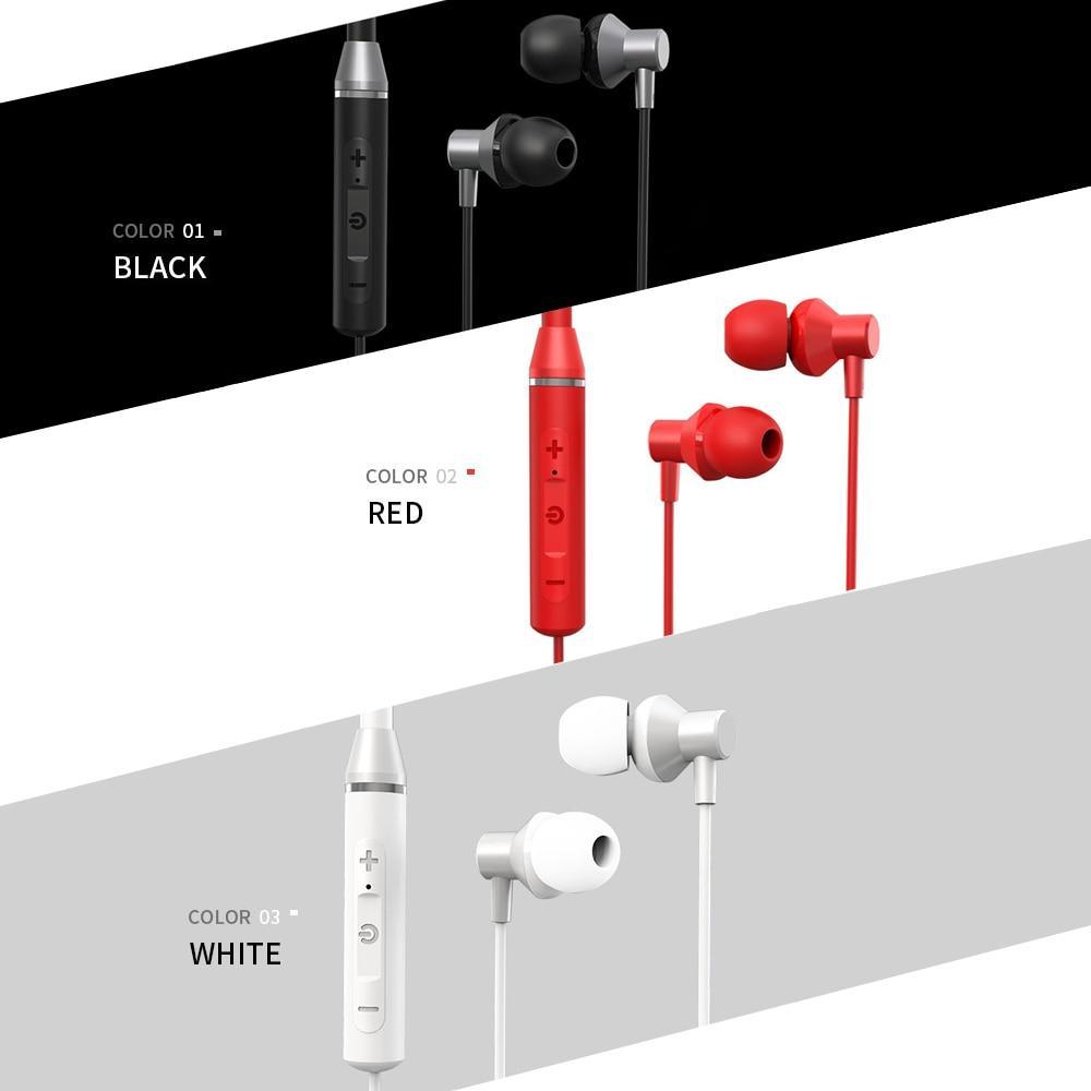 STEVVEX Earphone Bluetooth5.0 Wireless Headset Magnetic Neckband Earphones IPX5 Waterproof Sport Earbud with Noise Cancelling Mic - SJB-DIAMOND ELITES