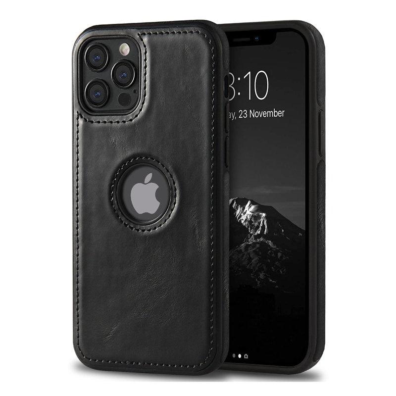 Ultra Thin Slim Leather Phone Case For iPhone 13 Pro Max 12 Pro Max 14 Shockproof Bumper Soft Business Back Cover Back Cover Case Shockproof Camera and Screen Protection PU Leather Case for iPhone Stevvex