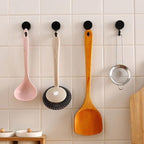 10PCS Self Adhesive Wall Hook Strong Without Drilling Coat Bag Bathroom Door Kitchen Towel Hanger Hooks Home Storage Accessories Decorative Hooks Entrance Organizers with Self-Adhesive Hooks for Hanging Keys Towels Stevvex