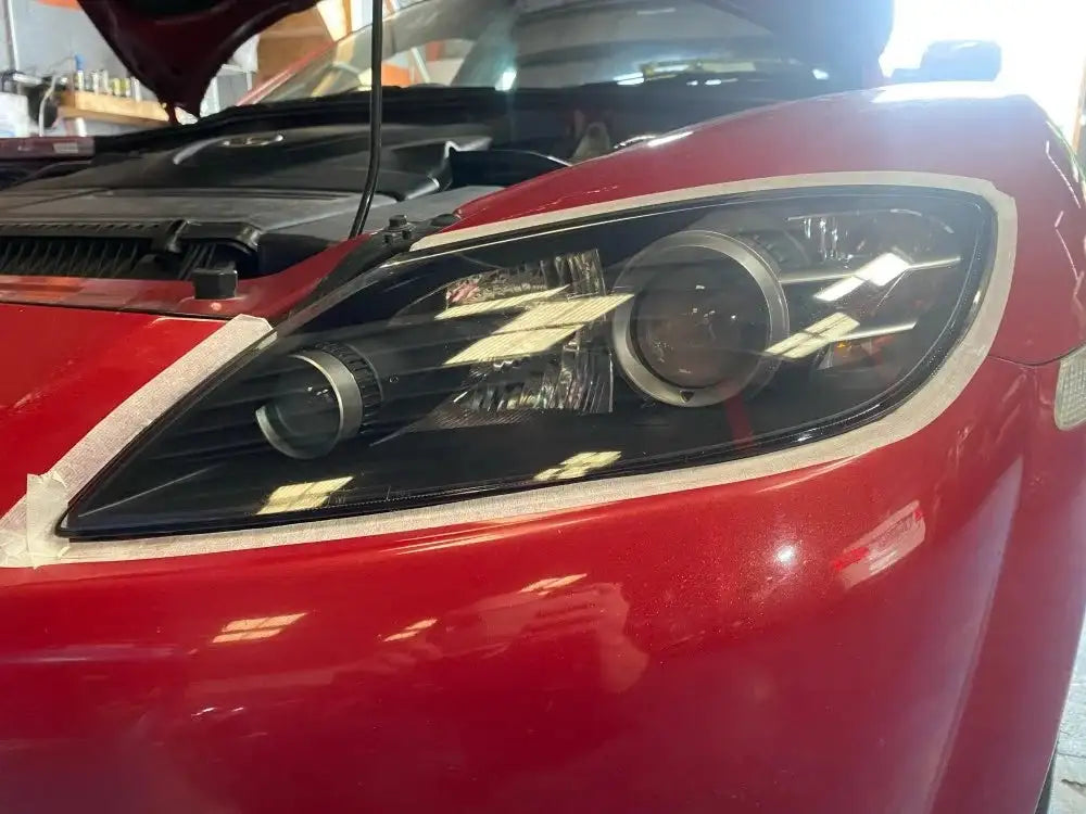 Car Headlight Lens Restoration Kit with EU/US Plug Headlamp Restore Polishing Cleaning Tools 100ml/200ml