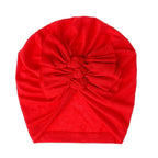 Modern Handamde Toddler Baby Boys& Girls Turban Head Wrap Beanie Cotton Hat Solid Cap Headband For Kids