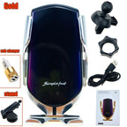 Automatic Luxury Modern Car Wireless Charger Infrared Induction Wireless Charger For Phones Sliver/Gold - SJB-DIAMOND ELITES