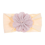 Cute 1PCS Baby Girls Lotus Flower Nylon Headband Knot Elastic Newborn Toddler Headwraps Kids Hair Accessories Gifts