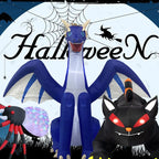 Halloween Inflatables Giant Inflatable Dragon Decorations with Wings Built-in LEDs Outdoor Indoor Party Garden Lawn Decor Toy - SJB-DIAMOND ELITES