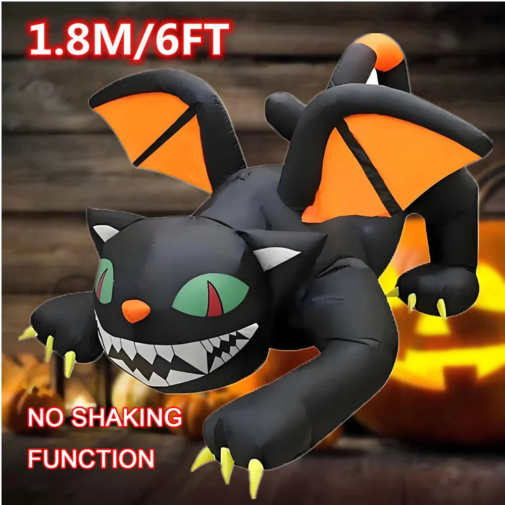 Halloween Inflatables Giant Inflatable Dragon Decorations with Wings Built-in LEDs Outdoor Indoor Party Garden Lawn Decor Toy - SJB-DIAMOND ELITES