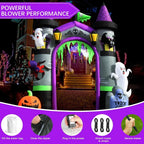 Halloween Inflatables Outdoor Decorations, Spooky Blow Ups Inflatable Halloween Decor Ghost Pumpkin Witch and Archway Inflatable - SJB-DIAMOND ELITES
