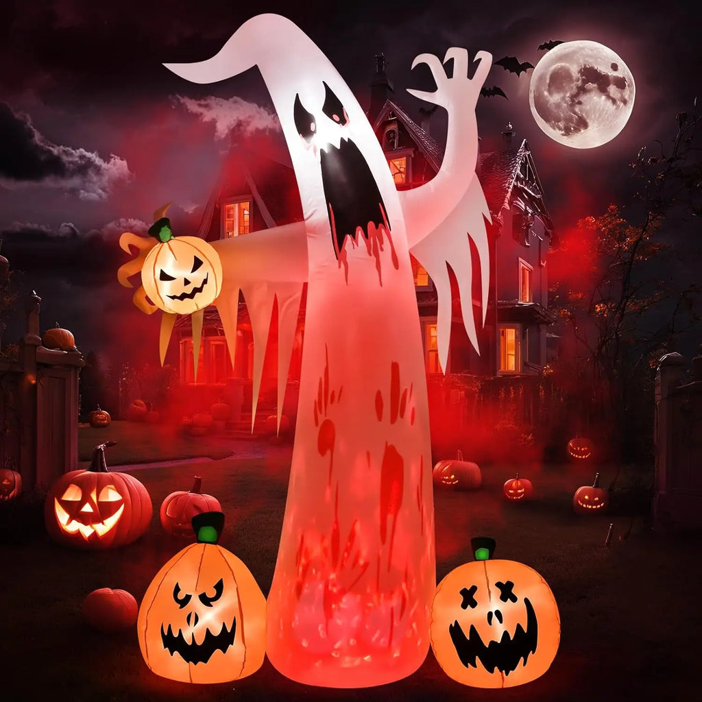 Halloween Inflatables Outdoor Decorations, Spooky Blow Ups Inflatable Halloween Decor Ghost Pumpkin Witch and Archway Inflatable - SJB-DIAMOND ELITES