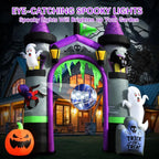 Halloween Inflatables Outdoor Decorations, Spooky Blow Ups Inflatable Halloween Decor Ghost Pumpkin Witch and Archway Inflatable - SJB-DIAMOND ELITES