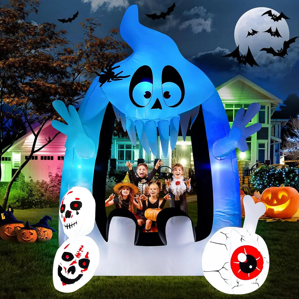 Halloween Inflatables, Outdoor Yard Decorations, Spooky Light-Up Blow Ups Inflatable Halloween Outside Decor, Archway Inflatable - SJB-DIAMOND ELITES