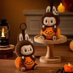 Happy Halloween Party Series - Sitting Pumpkin Labubu Vinyl Plush Pendant Labubu Loot