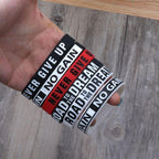 Silicone Rubber Band Elastic Inspirational Motivation Bracelets Never Give Up Perfect Gift For Men And Women Cool Fashion Style - SJB-DIAMOND ELITES
