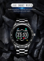 Smart Watch For Men With  LED Screen and  Heart Rate Monitor Blood Pressure Fitness tracker Sport waterproof Smartwatch - SJB-DIAMOND ELITES