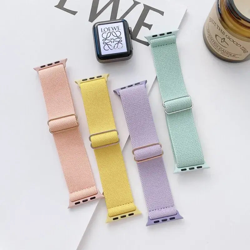 Apple Watch Nylon Band - Stylish, Durable, Elastic Design - SJB-DIAMOND ELITES