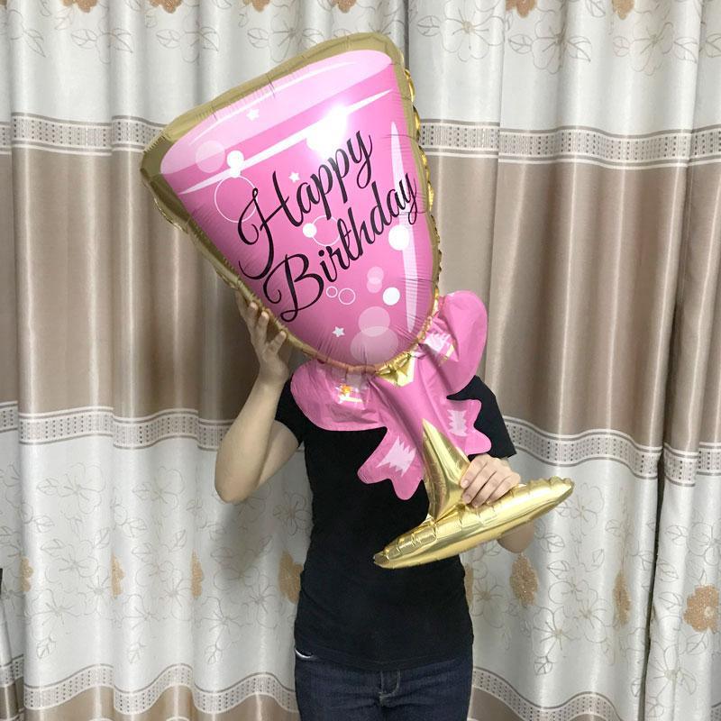 Big Helium Balloon In Several Luxury Design Champagne Goblet Balloons For Wedding Birthday Party Decorations Adult Kids Ballons - SJB-DIAMOND ELITES