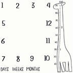 Newborn baby Monthly Growth  Blanket Photography Props Background Cloth For Baby