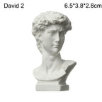 Mini Plaster Statue Greek Mythology Celebrities Famous Sculpture Figurine Drawing Practice Gypsum Bust Portraits Lootquake LLC