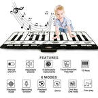 Electronic Musical Piano Mat Keyboard Baby Crawling Touch Play Game Carpet Mat Educational Musical Instrument Toy For Kids