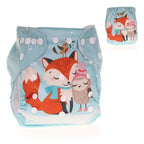 Baby Pocket Cloth Diaper Nappy Reusable Adjustable Washable No Inserts Nappie For Baby In Modern Printed Style