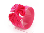 New Large Bow Baby Headband Velet Soft Bowknot Girl Accessories Hair Solid Messy Bows Toddler Headbands Baby Head Wraps Turban Big Bow for Girls