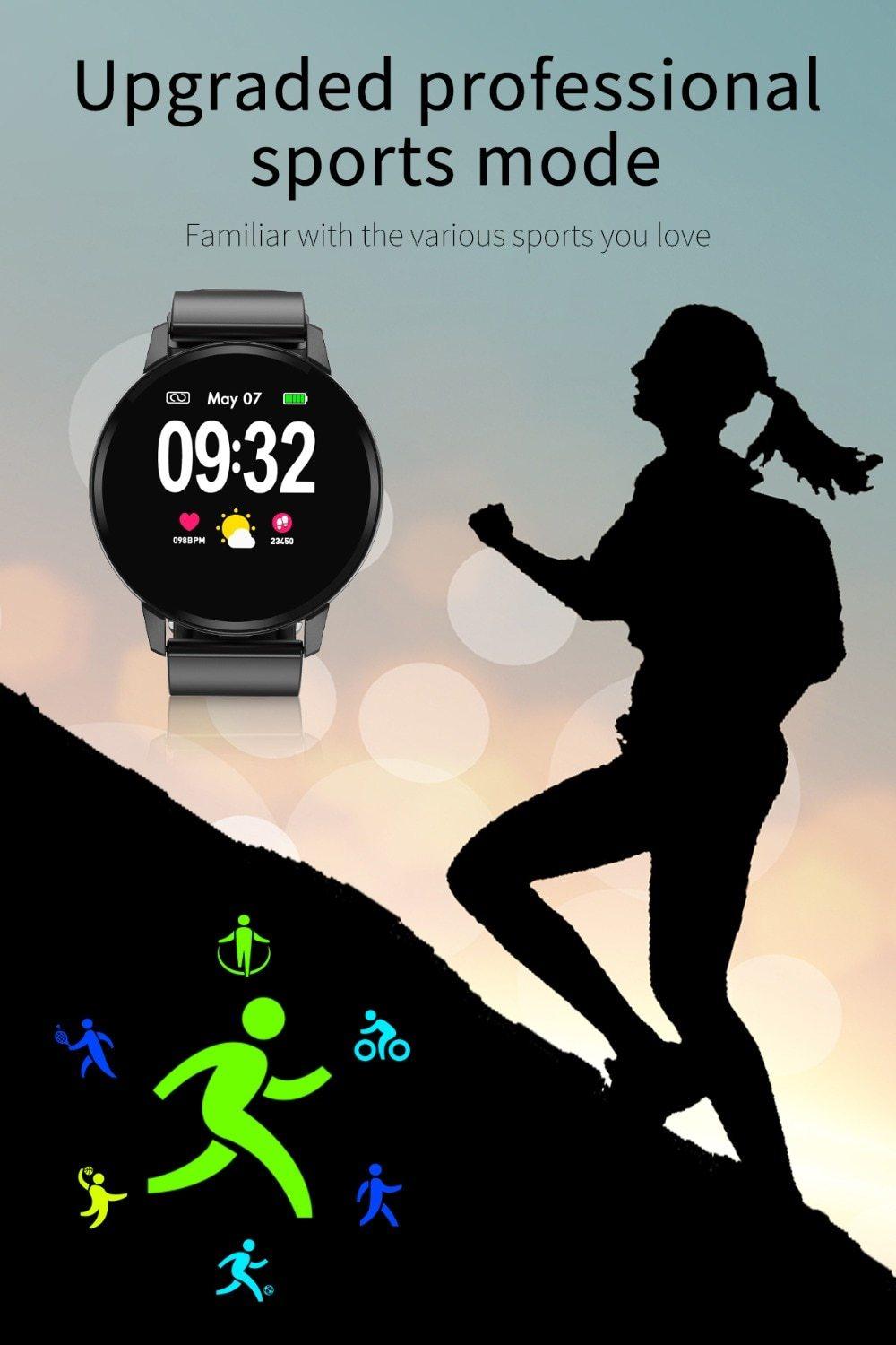 New Casual Fashion Smart bracelet Watch For Women and Men Fitness Tracker Top Brand Luxury Waterproof Smart Wristband Watch In Modern Luxury Design - SJB-DIAMOND ELITES