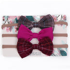 Baby Girls Headband Infant Elastic Headwear Kids Hair Accessories Bow Set For Baby Girls