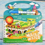 Montessori Coloring Book Doodle & Reusable Magic Pen Painting Drawing Board For Kids Baby Educational Birthday Toy - SJB-DIAMOND ELITES