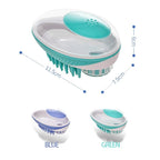 Pet Dog Cat Bath Brush 2-in-1 Pet  Massage Comb Soft Silicone Pet Shower Hair Grooming Comb Dog Cleaning Tool Pet Supplies Pet Brush Bath Massage Brush Shampoo Dispenser for Pet Stevvex