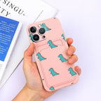 Charming Silicone Soft Anti-Scratch Cases For iPhone 13 Pro Max Case Silicone Wallet Card Holder Cover For iPhone 13 Mini 13ProMax 13Pro Flower Butterfly Beautiful Design Card Holder iPhone Case Stevvex