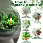 Succulent Plant Candle Mold 3D Succulent Silicone Mold Is Used for Scented Candle Resin Casting, Dessert Cake Decoration Lootquake LLC
