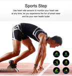 New Fashion Fitness Smart Sports Waterproof Watch For iOS/Android Sistems Smartwatch For Men and Women With Heart Rate Blood Pressure Tracker Modern Design - SJB-DIAMOND ELITES