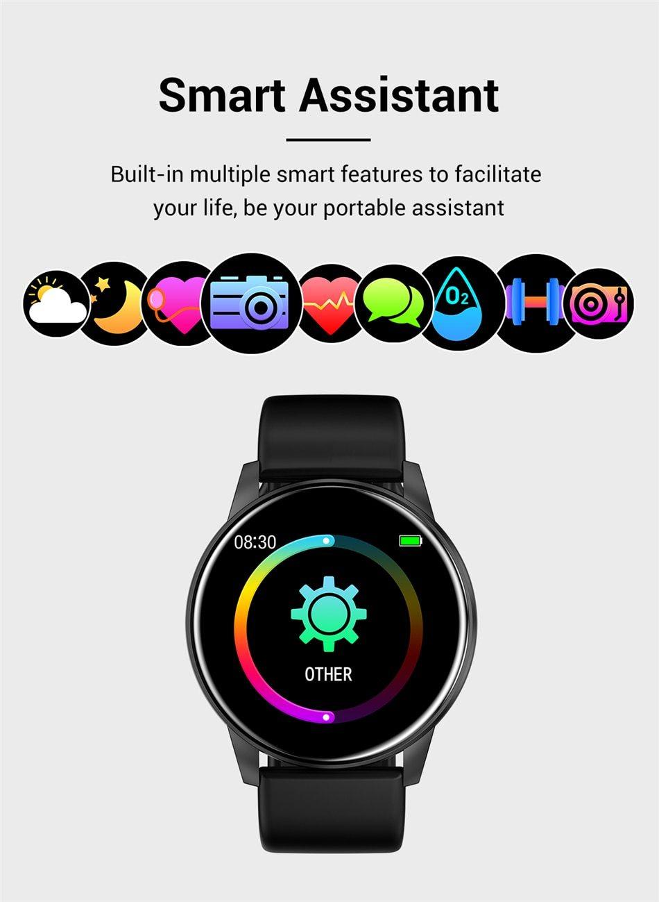 New Smart Unsiex Luxury Watch For Men and Women With 1.3 Color Screen and Heart Rate Blood Pressure For Sport Multifunctional Waterproof Smartwatch - SJB-DIAMOND ELITES