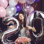 Birthday Helium Modern 32inch Luxury Number Foil Ballon For Party and Celebrations Modern Decoration - SJB-DIAMOND ELITES