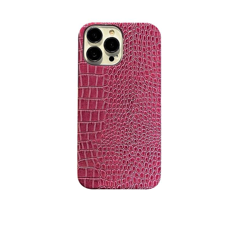 Genuine Leather Case for iPhone 13 Pro Classic Pattern Real Leather Full Coverage High-end Luxury Glossy Leather Couple Soft Case For iPhone 14 11 12 13 Pro Max 7 8 Plus 2 iPhone Cover Stevvex