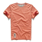 Classic Cotton Men's Solid O-Neck Tee THRIXINE