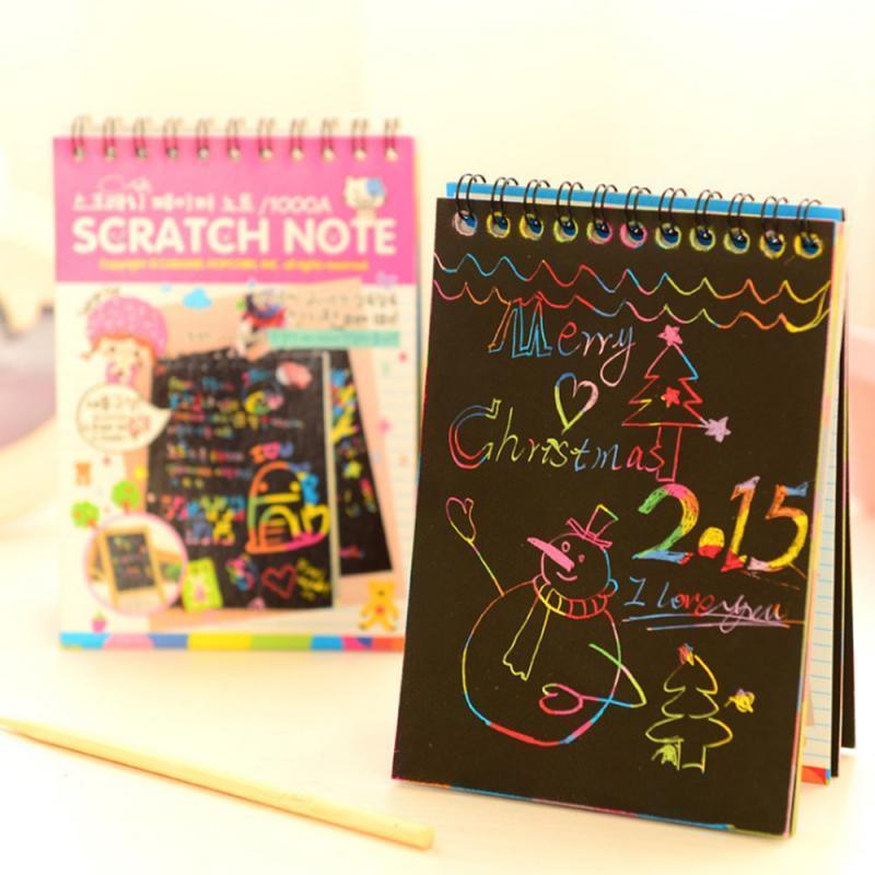 Kids Drawing Toys Scratch Paintings Magic Art Drawings Baby Educational Magic Books Child Birthday Gifts - SJB-DIAMOND ELITES