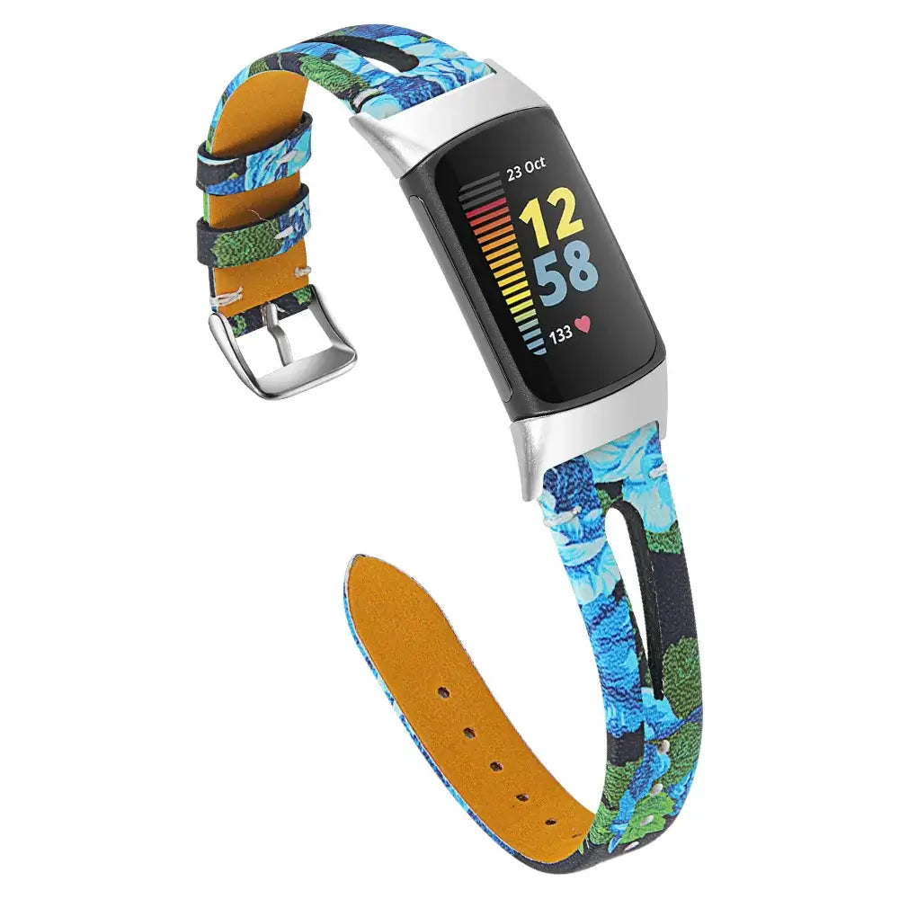Fitbit Charge 5 6 Leather Band - Stylish Durable Accessory - SJB-DIAMOND ELITES